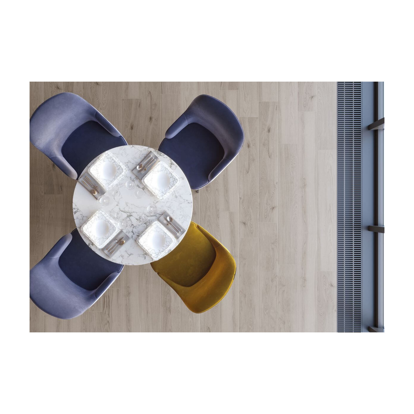 Płytka Acero Bianco 19,3x159,7 Cerrad