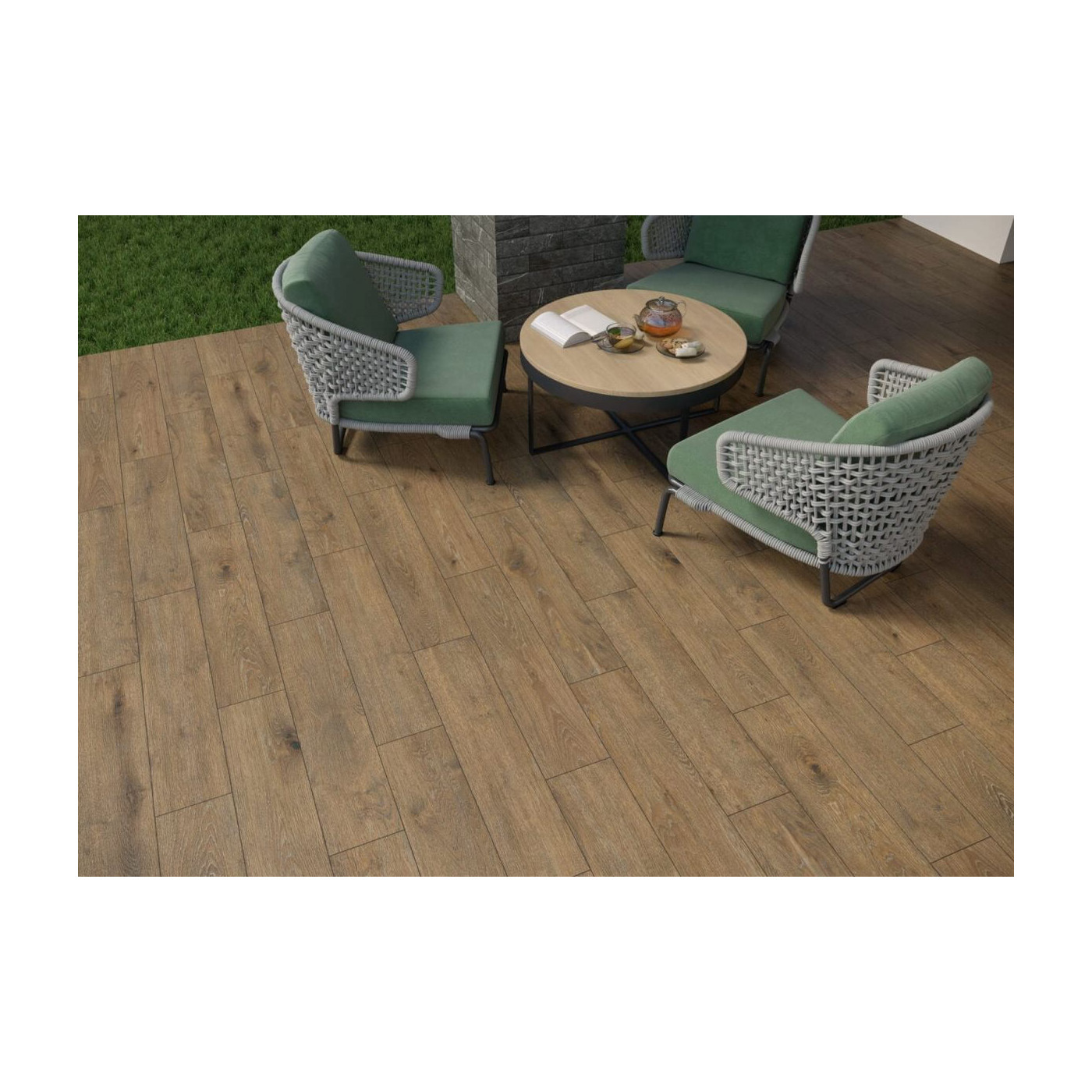 Płytka Listria Marrone 17,5x80 Cerrad