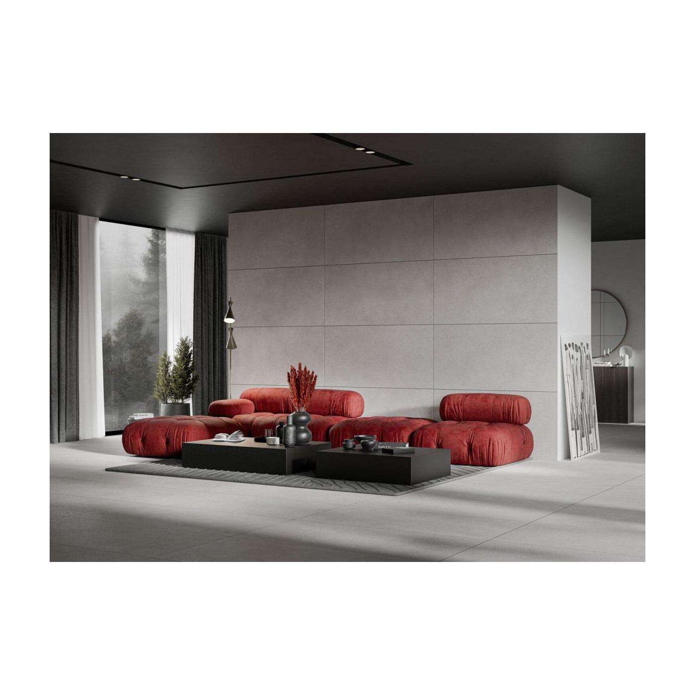 Płytka Podłogowa Modern Concrete Silver Silky Cristal 119,7x59,7 Cerrad x La Mania Home