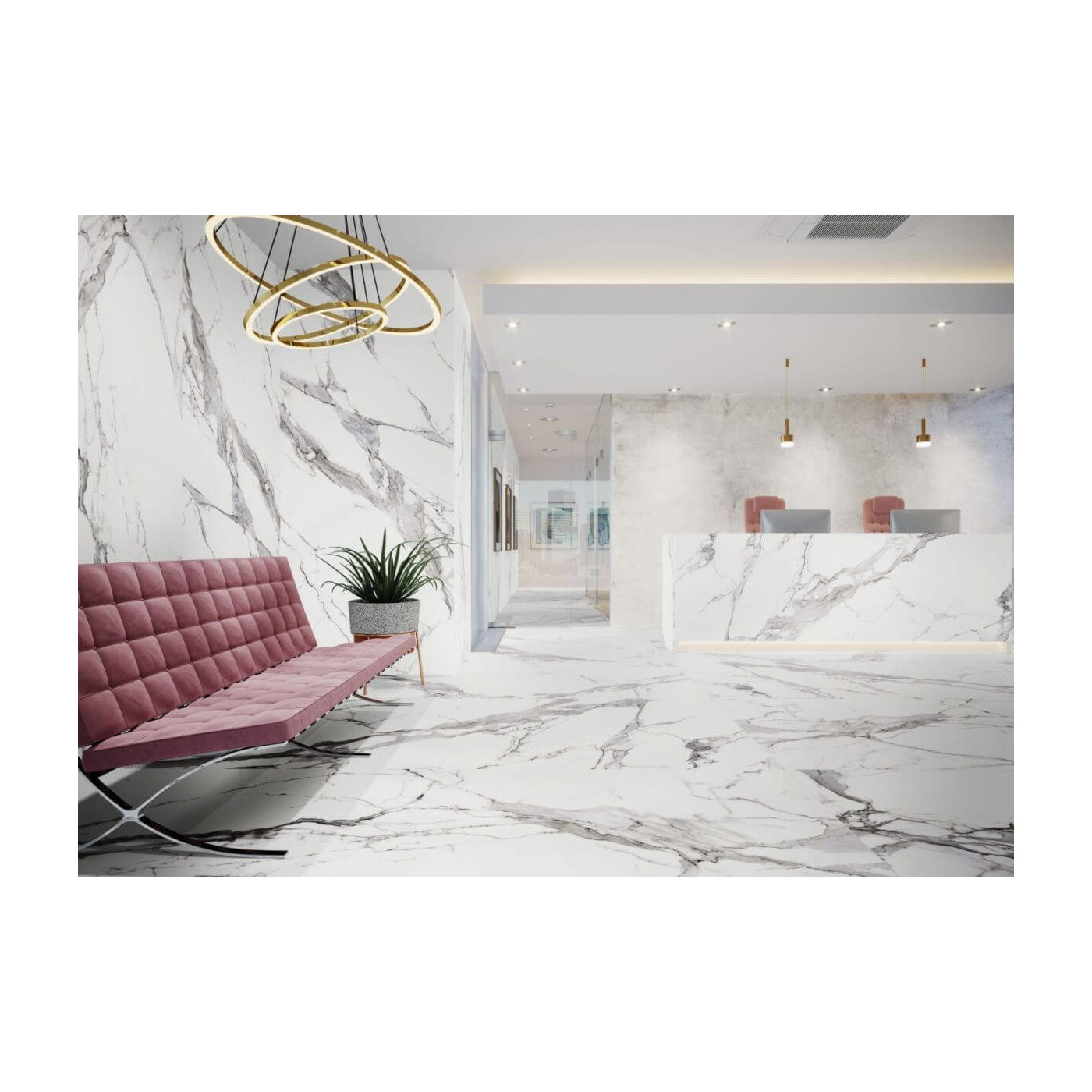 Płytka Calacatta White Poler 59,7X59,7 Cerrad