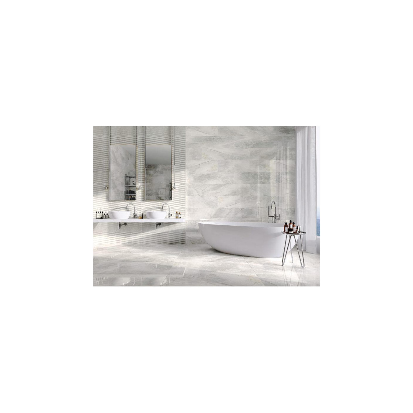 Płytka Masterstone White Poler 59,7X59,7 Cerrad