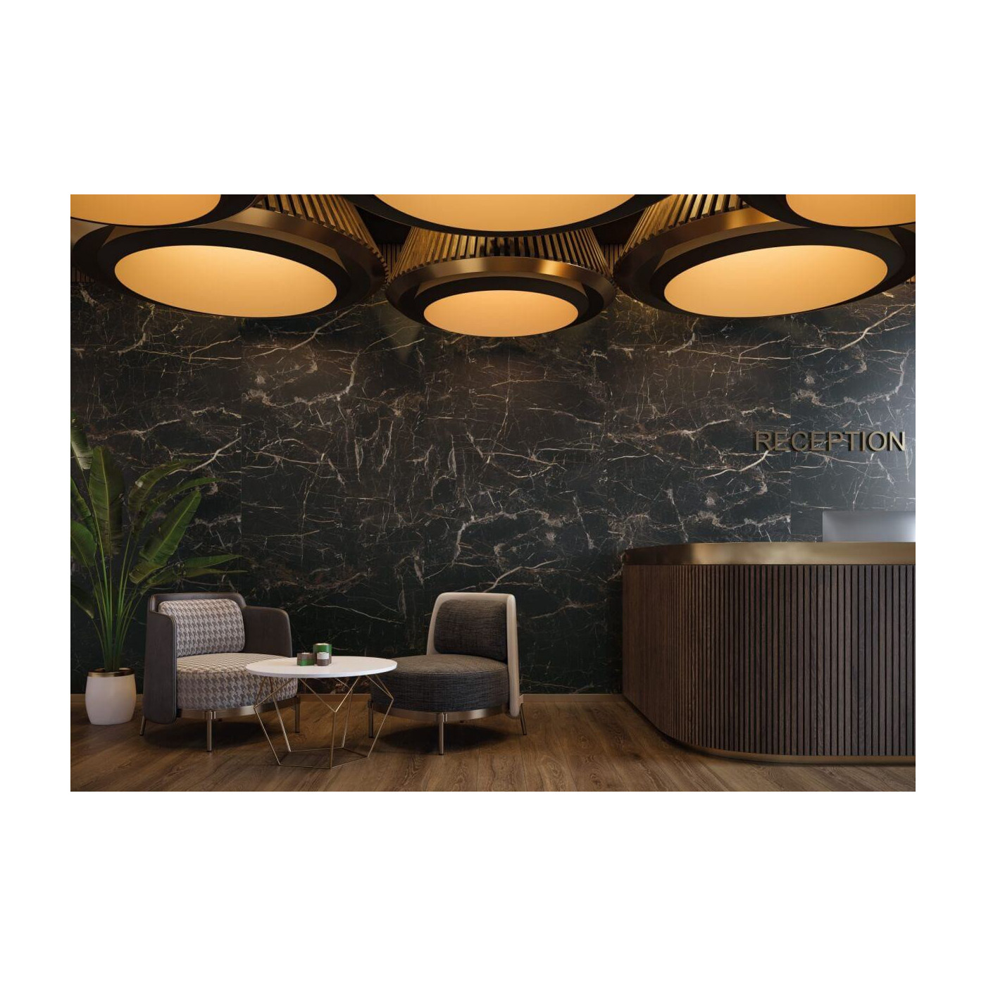 Płytka Marquina Gold Mat 119,7x119,7 Cerrad