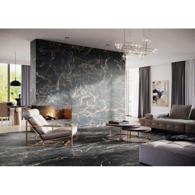 Płytka Marquina Gold Mat 119,7x119,7 Cerrad