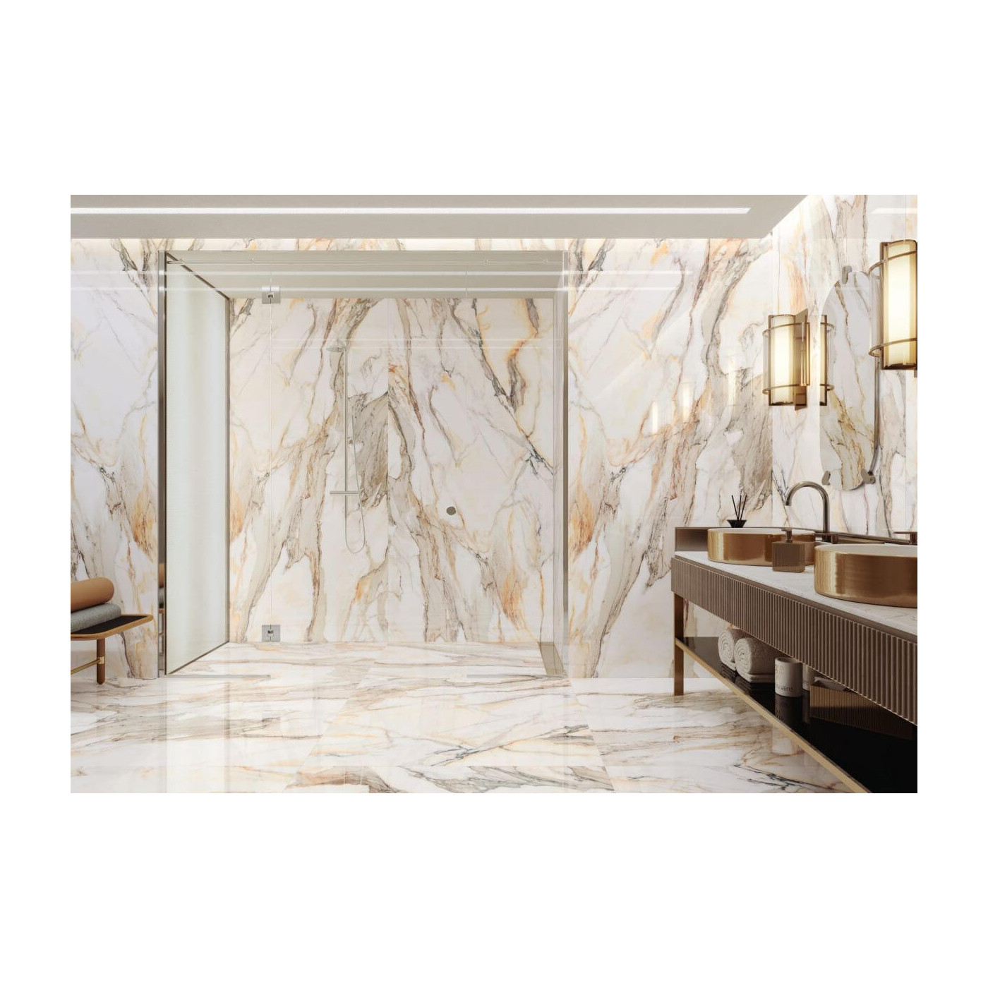 Płytka Calacatta Gold Poler 119,7X59,7 Cerrad