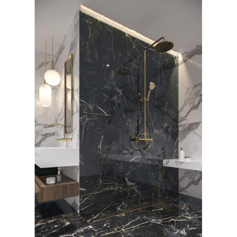 Płytka Podłogowa Marquina Gold Poler 119,7x119,7 Cerrad