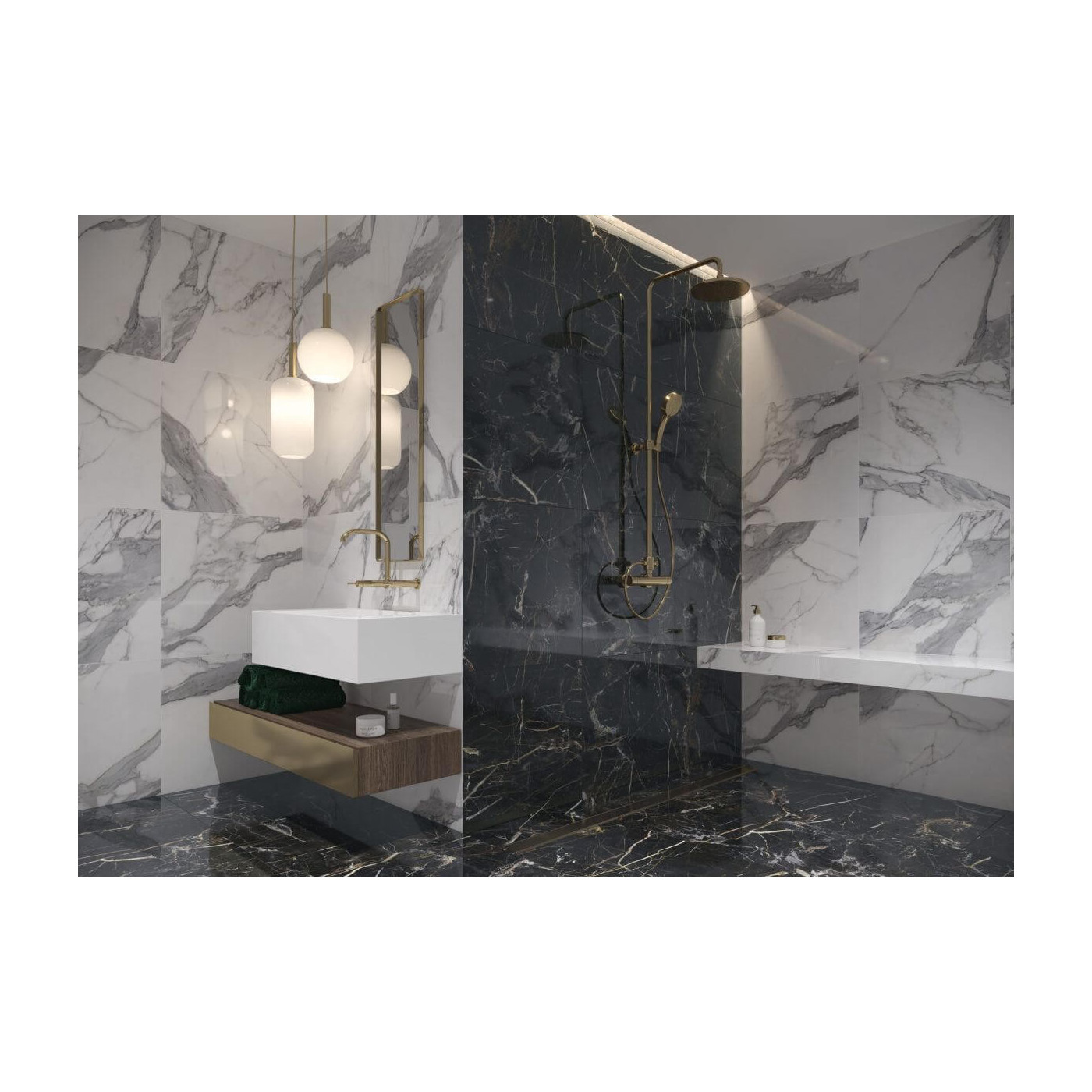 Płytka Podłogowa Marquina Gold Poler 59,7x59,7 Cerrad