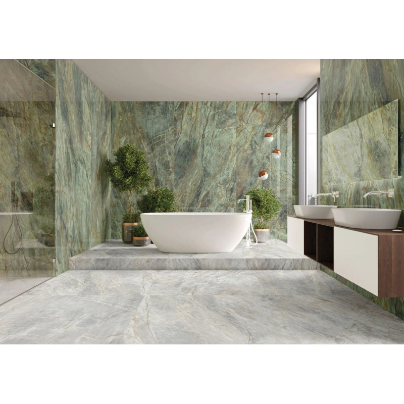 Płytka Gresowa Brazilian Quartzite Green Poler 119,7x279,7 Cerrad x La Mania Home