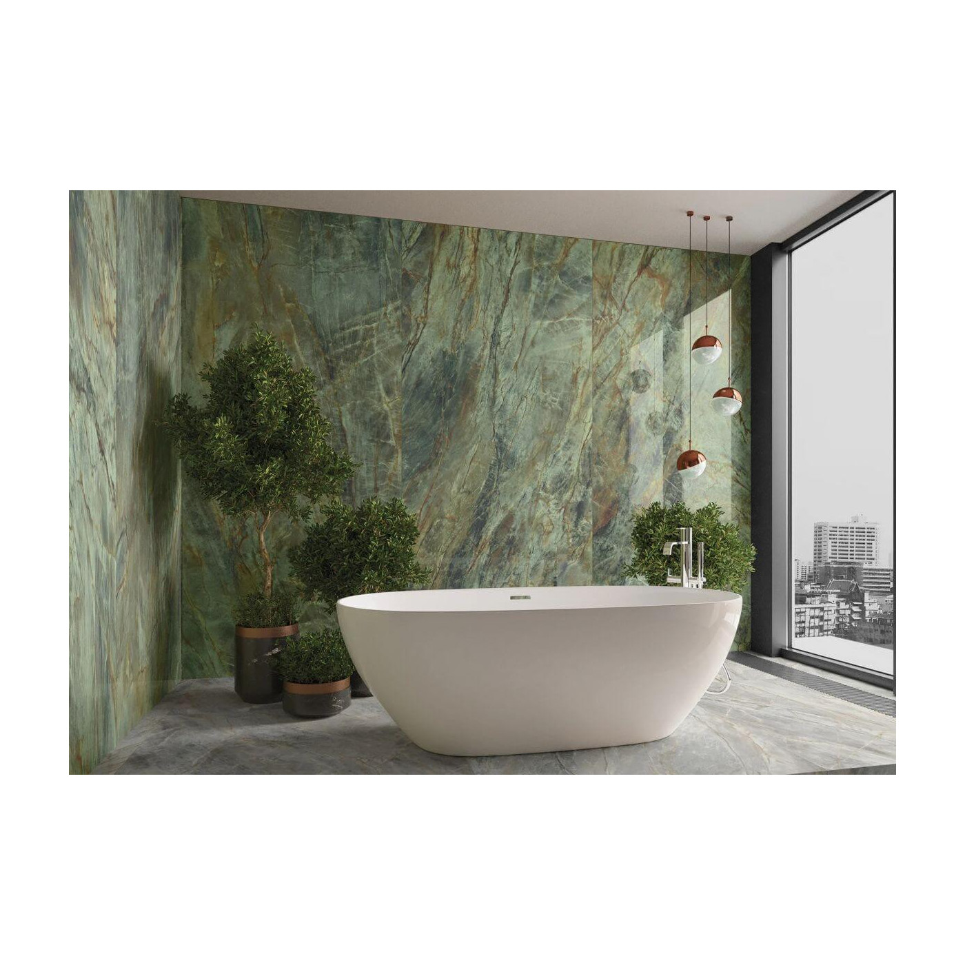 Płytka Gresowa Brazilian Quartzite Green Poler 119,7x279,7 Cerrad x La Mania Home