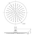 Deszczownica Okrągła Rio 250 mm Gun Metal 04060BN Emporia