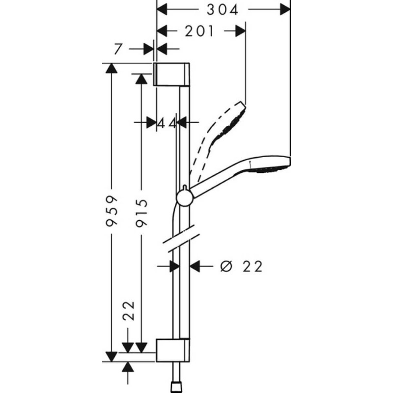 Zestaw Prysznicowy Croma Select E Multi 26590400 Hansgrohe