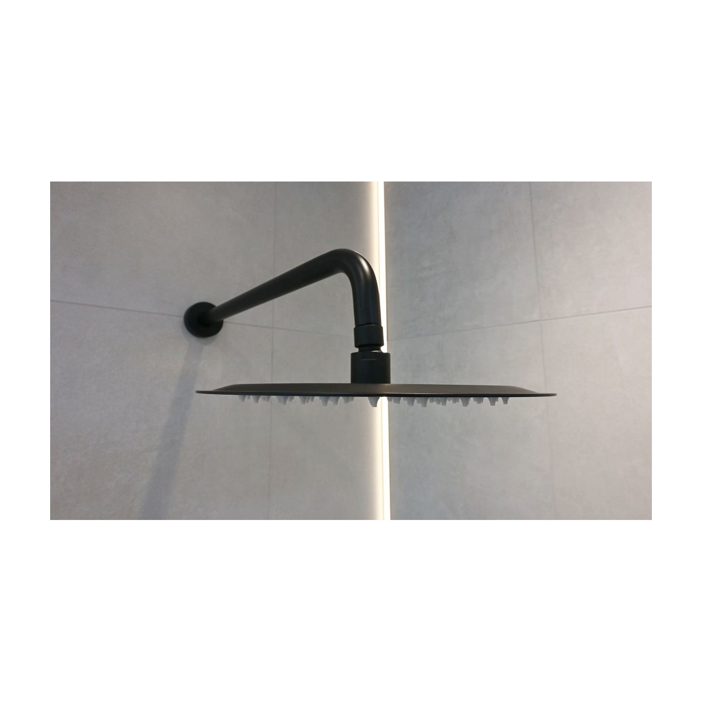 Deszczownica Okrągła Fly 254 mm Stal Nierdzewna Czarny Mat 04062BM Emporia