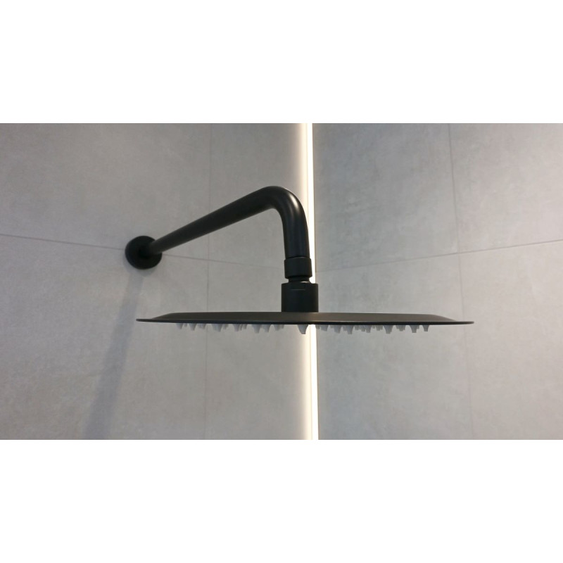 Deszczownica Okrągła Fly 254 mm Stal Nierdzewna Czarny Mat 04062BM Emporia