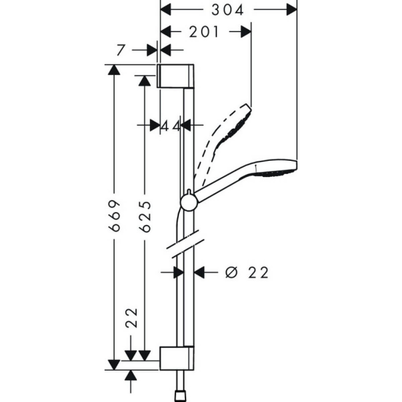 Zestaw Prysznicowy Croma Select E Vario 26582400 Hansgrohe