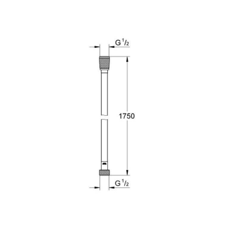 Wąż Prysznicowy Silverflex 1,75m Hard Graphite 28388A01 Grohe