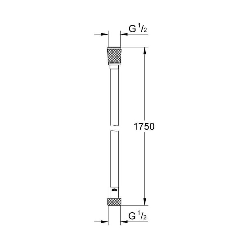 Wąż Prysznicowy Silaflex Phantom Black 28388KF1 Grohe