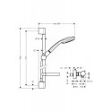 Zestaw Prysznicowy Croma Vario/Ecostat Comfort Combi 27035000 Hansgrohe