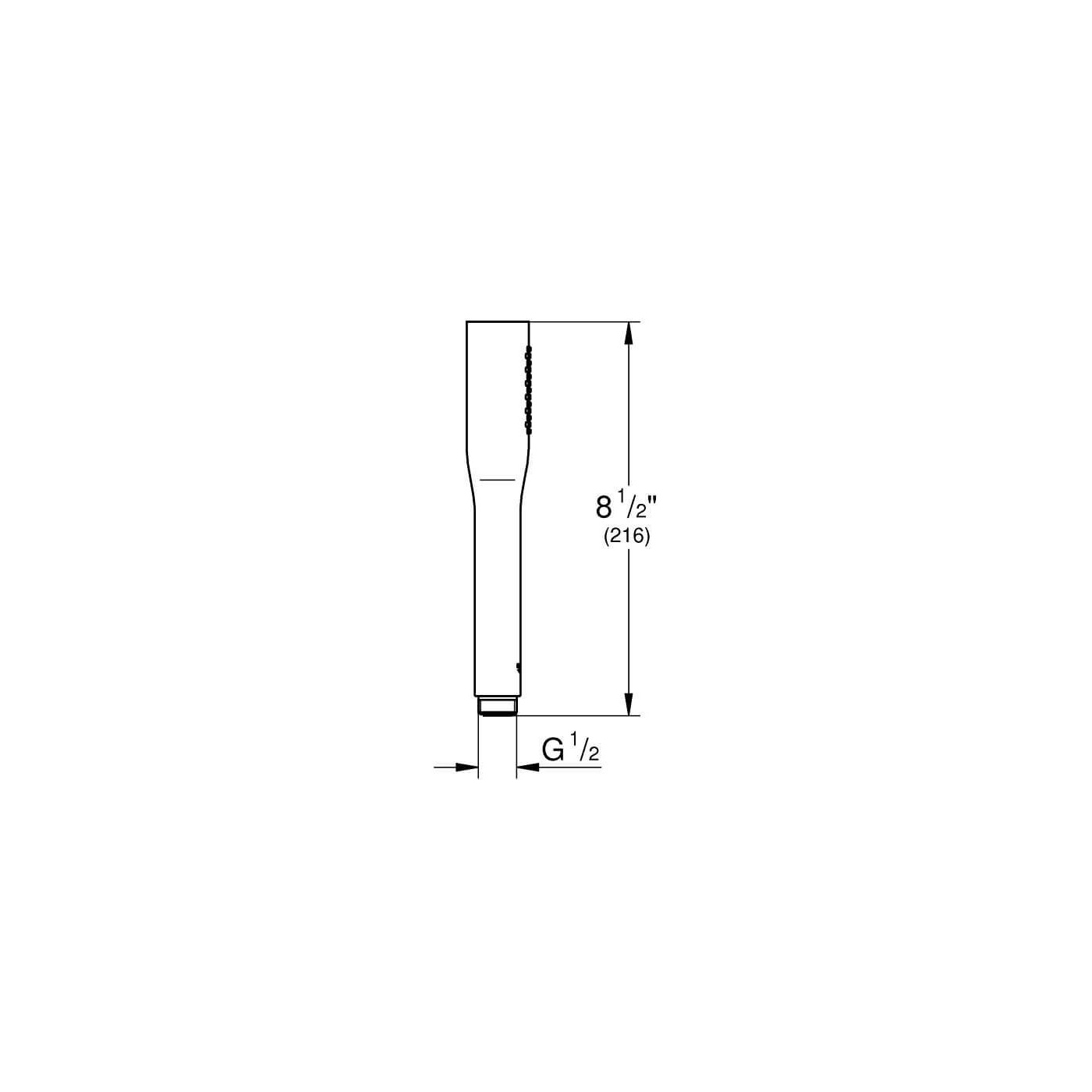 Jednostrumieniowy Prysznic Ręczny Euphoria Black Phantom 22126KF0 Grohe