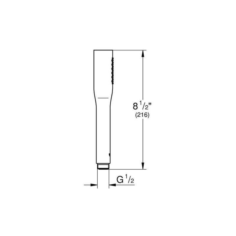 Jednostrumieniowy Prysznic Ręczny Euphoria Black Phantom 22126KF0 Grohe