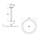 Zestaw Lite LS Deszczownica Z Ramieniem Chrom A45646EXP+A45650 Vitra
