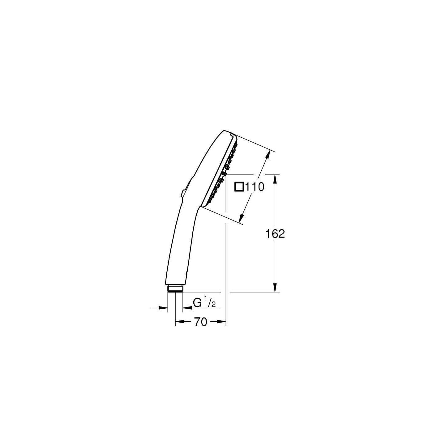Słuchawka Prysznicowa Tempesta Cube 110 Chrom 2757130E Grohe
