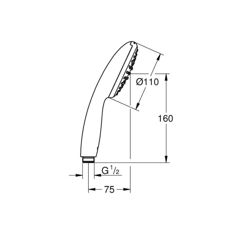 Słuchawka Prysznicowa Tempesta 110 Chrom 27923003 Grohe