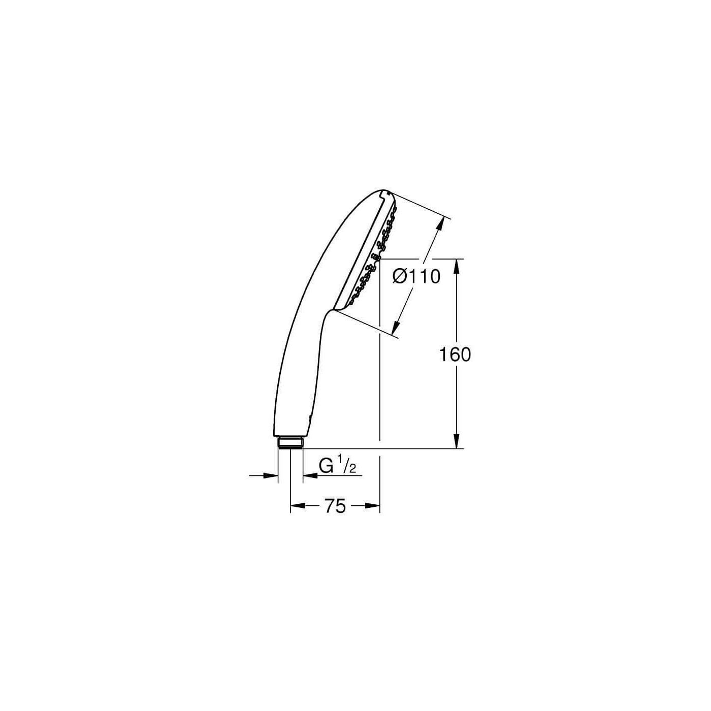 Słuchawka Prysznicowa Tempesta 110 Chrom 27852003 Grohe