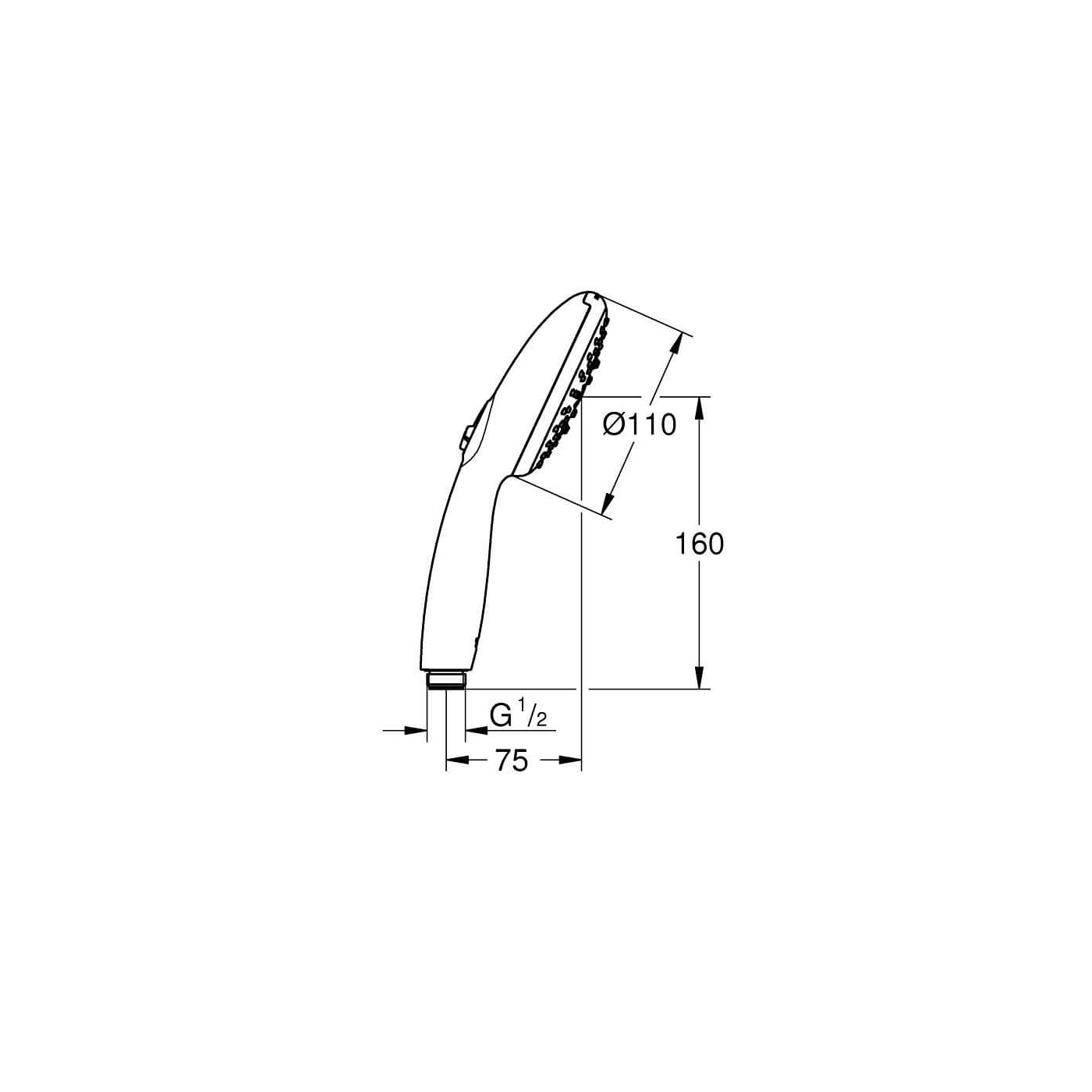 Słuchawka Prysznicowa Tempesta 110 Chrom 28419003 Grohe