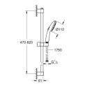 Zestaw Prysznicowy Tempesta 110 Chrom 27644003 Grohe