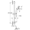 Zestaw Prysznicowy Tempesta 110 Chrom 26638003 Grohe