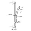 Zestaw Prysznicowy Tempesta 110 Chrom 2764630E Grohe