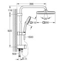 Zestaw Prysznicowy Tempesta Cube System 250 Chrom 26694001 Grohe