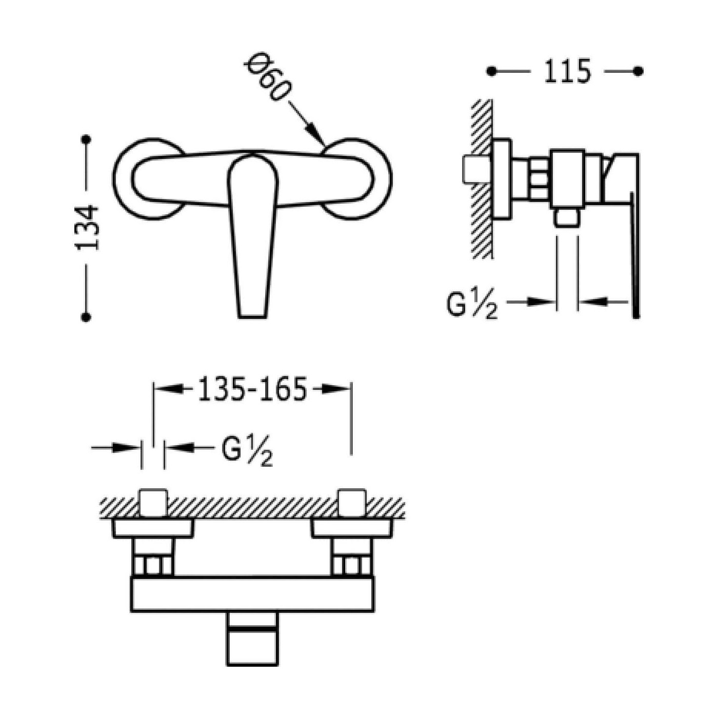 Zestaw Prysznicowy Class 20516701 Tres