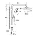 Zestaw Prysznicowy Tempesta System 250 Chrom 26675001 Grohe