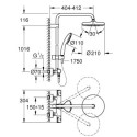 Zestaw Prysznicowy Tempesta System 210 Chrom 26811001 Grohe