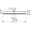 Deszczownica Pulsify E Czarny Mat 24333670 Hansgrohe