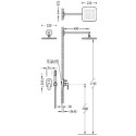 Zestaw Prysznicowy Podtynkowy Loft 20018002 Tres