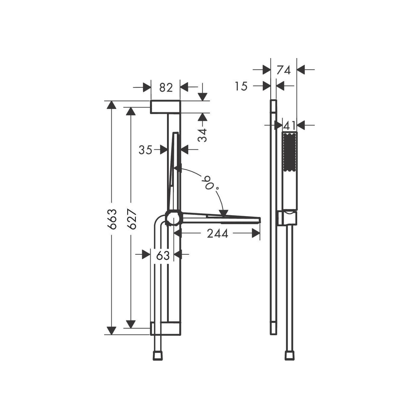 Zestaw Prysznicowy Pulsify E Czarny Mat 24370670 Hansgrohe