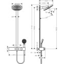 Zestaw Prysznicowy Pulsify S Biały Mat 24240700 Hansgrohe