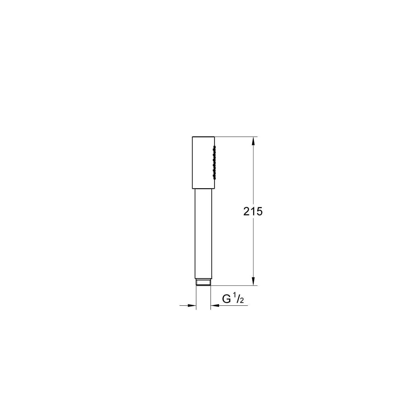 Słuchawka Rainshower Aqua Stick Brushed Hard Graphite 26866AL0 Grohe