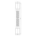 Wąż Prysznicowy 125 cm Y Czarny 022-BL Omnires