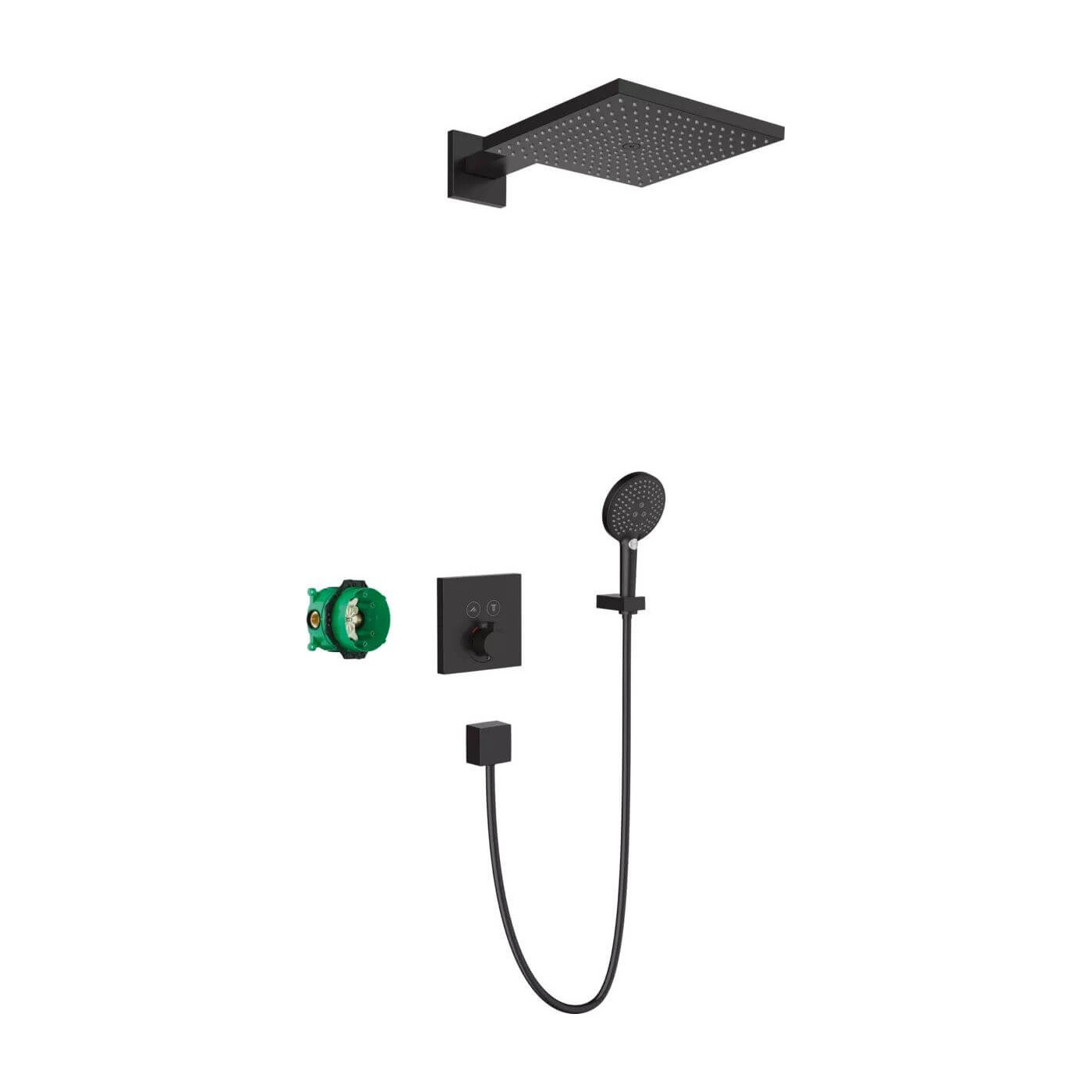 System Prysznicowy Podtynkowy Raindance E Z Termostatem Czarny Mat 27939670 Hansgrohe