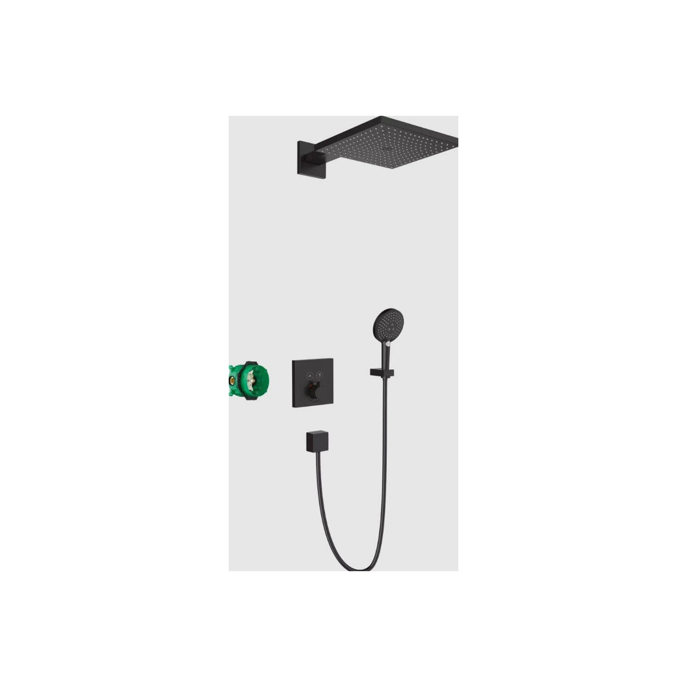 System Prysznicowy Podtynkowy Raindance E Z Termostatem Czarny Mat 27939670 Hansgrohe