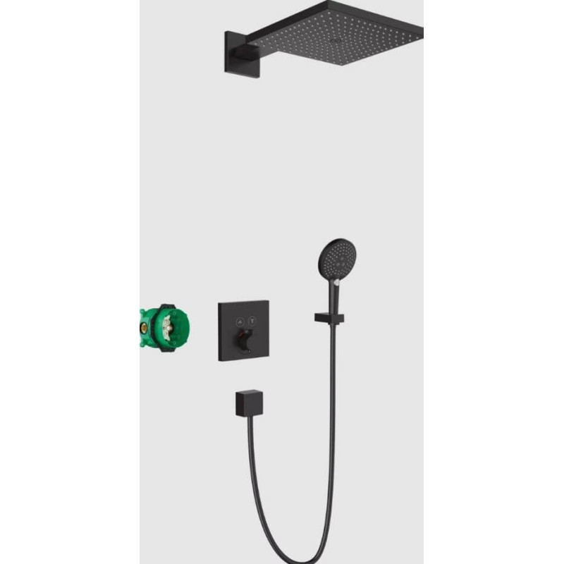 System Prysznicowy Podtynkowy Raindance E Z Termostatem Czarny Mat 27939670 Hansgrohe