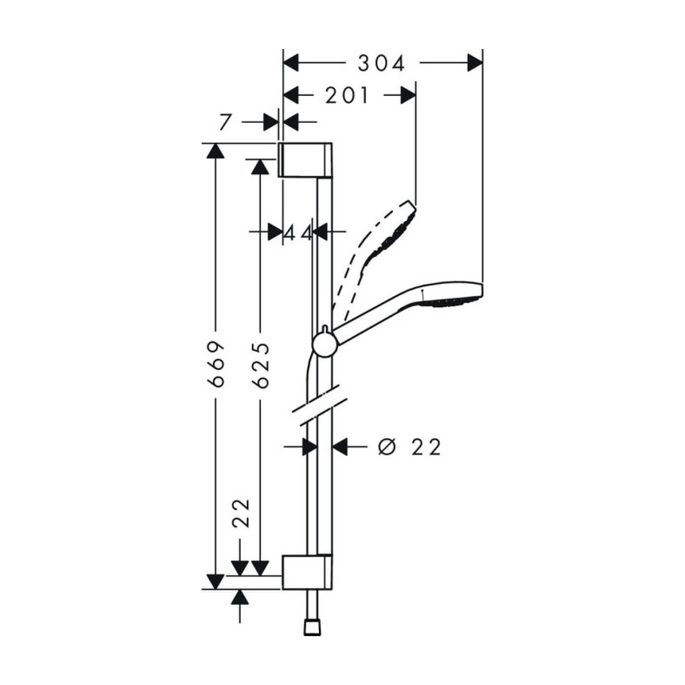 Zestaw Prysznicowy Croma Select E Vario 26583400 Hansgrohe