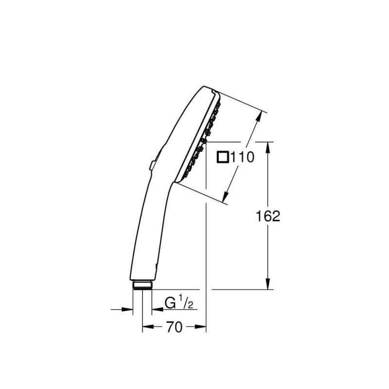 Słuchawka Prysznicowa Tempesta 110 Matte Black 267462433 Grohe