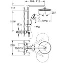 Termostatyczny Zestaw Prysznicowy Tempesta System 266702431 Grohe