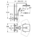 Termostatyczny Zestaw Prysznicowy Tempesta System Cube 266892431 Grohe