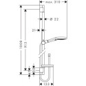 Zestaw Raindance S 120 3jet 90cm 26631000 Hansgrohe