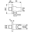 Zestaw Natryskowy Termostatyczny Ceratherm Z Deszczownicą Chrom A7573AA Ideal Standard