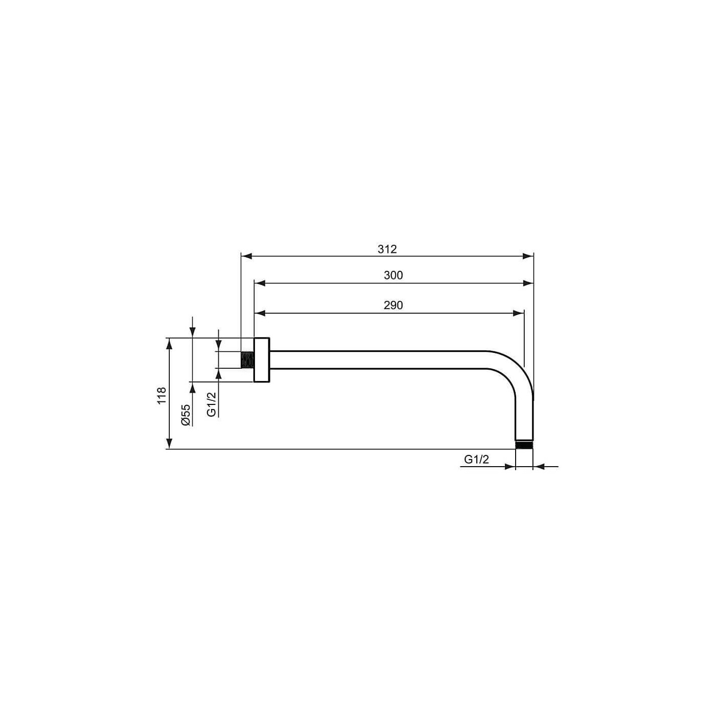 Zestaw Natryskowy Connect Air Z Deszczownicą Chrom A7574AA Ideal Standard